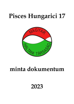 Pisces Hungarici 17 (minta dokumentum)