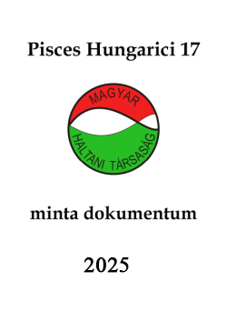 Pisces Hungarici 17 (minta dokumentum)